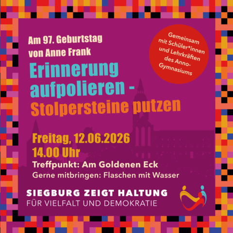 Erinnerung aufpolieren - Stolpersteine putzen am 12.06.2026