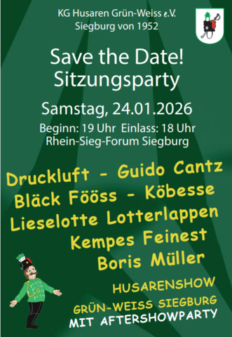 Plakat Sitzungsparty