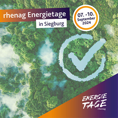 Premiere rhenag Energietage vom 07.-10.09.2024 in Siegburg