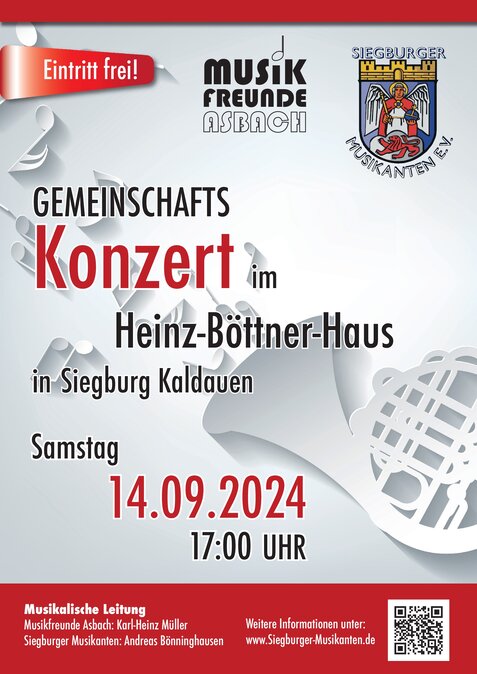 Plakat 2024 Konzert Siegburger Musikanten