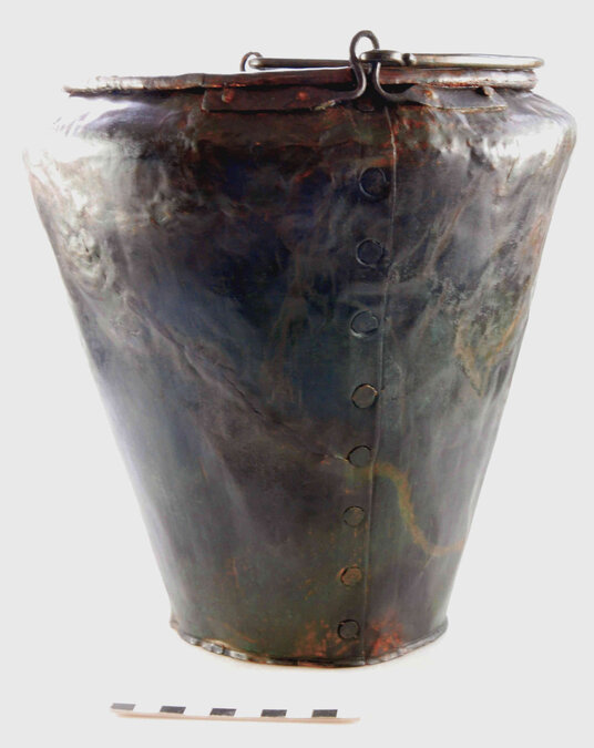 Keltische Situla, gefunden im Siegburger Ortsteil Kaldauen.