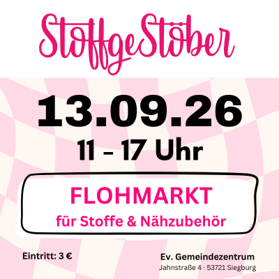 Plakat StoffgeStöber