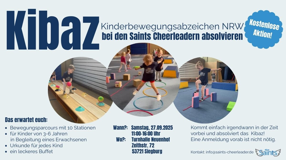 Infoflyer Kibaz - Saints Cheerleader Infoflyer Kibaz