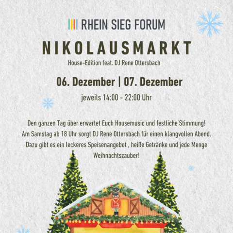 Werbeplakat Nikolaus im RHEIN SIEG FORUM