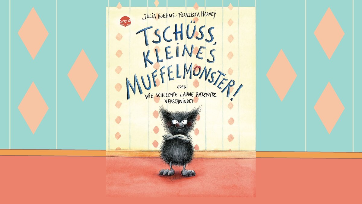 Cover des Bilderbuchs "Tschüss, kleines Muffelmonster! Oder: Wie schlechte Laune ratzfatz verschwindet" von Julia Boehme und Franziska Harvey aus der Arena Verlag GmbH - © 2011 Arena Verlag GmbH, Würzburg Cover des Bilderbuchs "Tschüss, kleines Muffelmonster! Oder: Wie schlechte Laune ratzfatz verschwindet" von Julia Boehme und Franziska Harvey aus der Arena Verlag GmbH