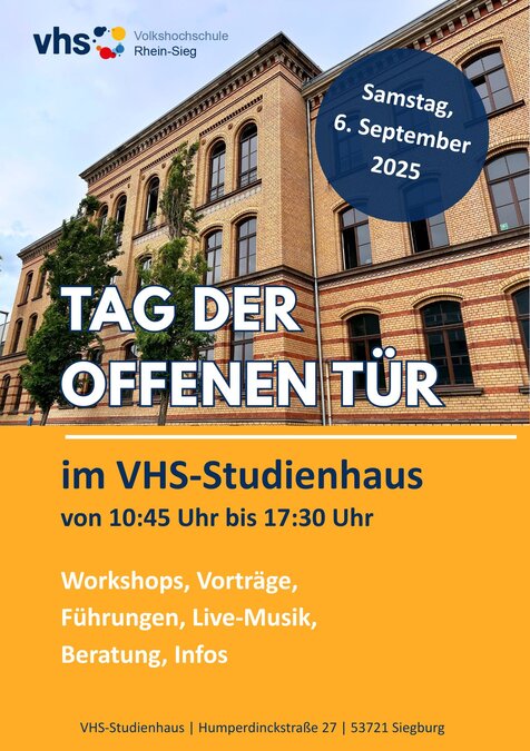 Tag der offenen Tür im VHS-Studienhaus Tag der offenen Tür im VHS-Studienhaus