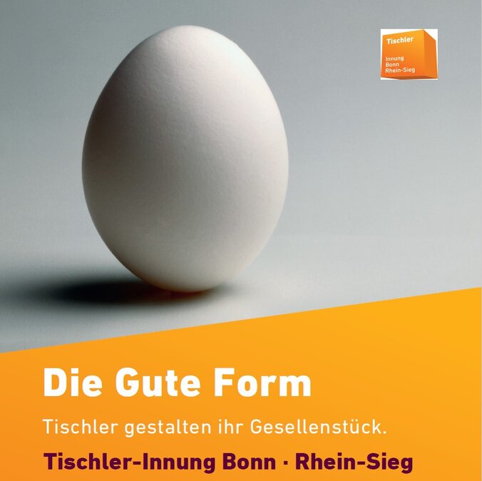 Das Bild zeigt das Logo des Wettbewerbs "Die Gute Form" - ein Ei